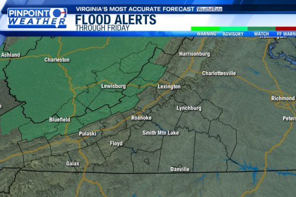 Pinpoint Weather: Flood Watch as heavy rain returns