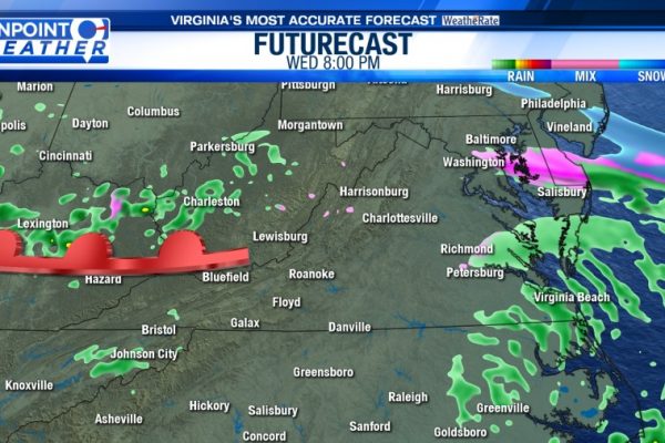 Pinpoint Weather: Rain showers return, freezing rain possible